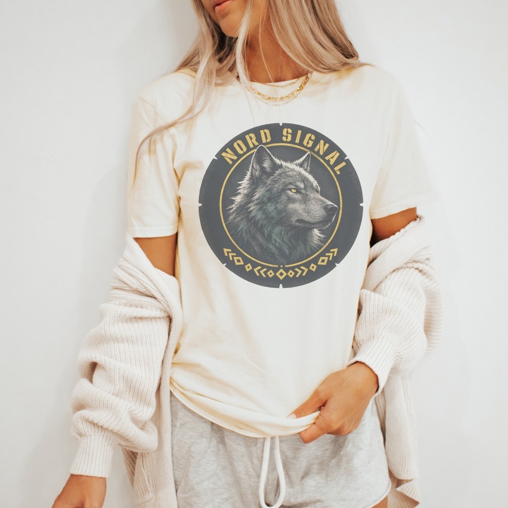 Nord Signal Wolf Head Nordic Inspired Tee